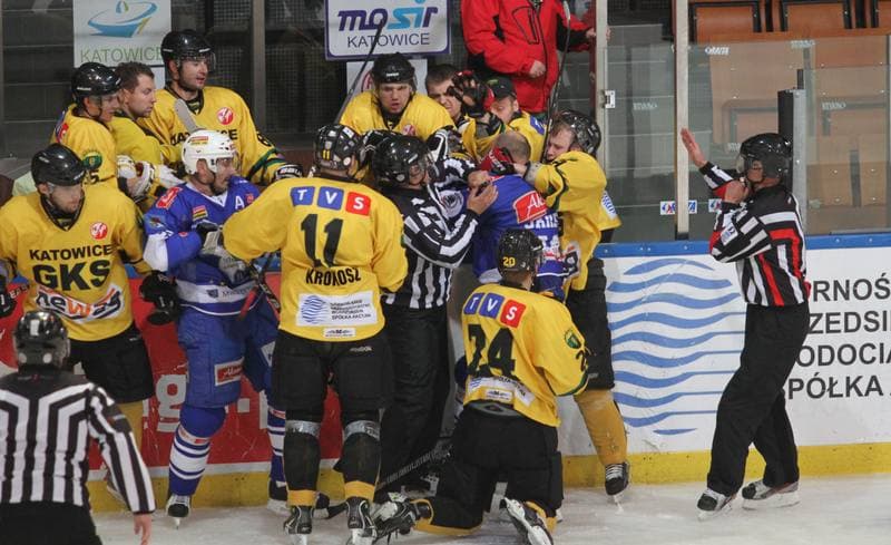Ice Hockey. Polska Hokej Liga. HC GKS Katowice - Unia Oswiecim. 12.11.2013