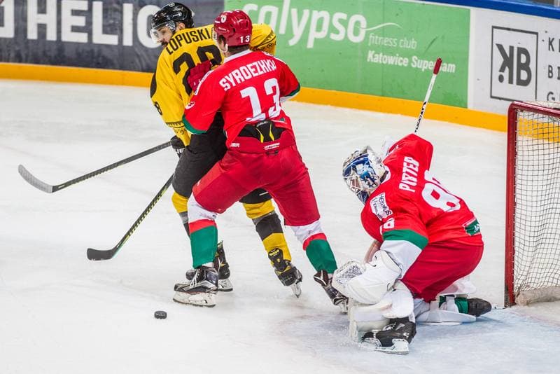 Ice Hockey. Polska Hokej Liga. GKS Katowice - Zaglebie Sosnowiec. 28.10.2020