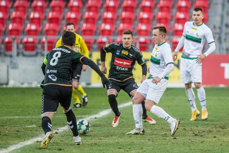 Football. Fortuna I Liga. GKS Tychy - GKS Belchatow. 20.03.2021