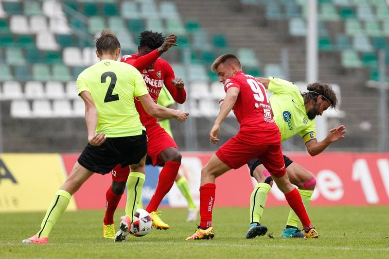 Football. Sparing. Zaglebie Sosnowiec - SFC Opava. 01.09.2017