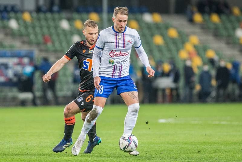 Football. PKO BP Ekstraklasa. Podbeskidzie Bielsko-Biala - Lech Poznan. 23.04.2021
