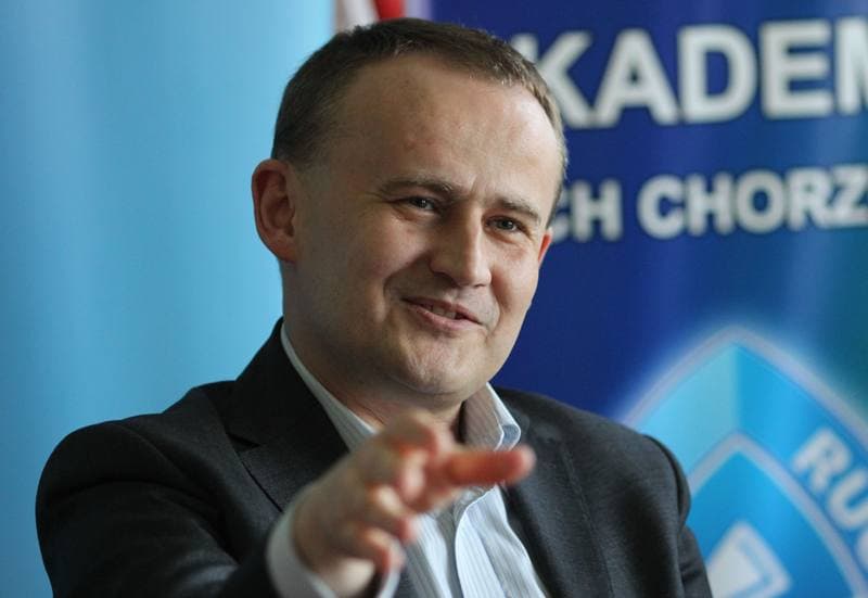 Football. Ruch Chorzow. Press Conference. 18.04.2011