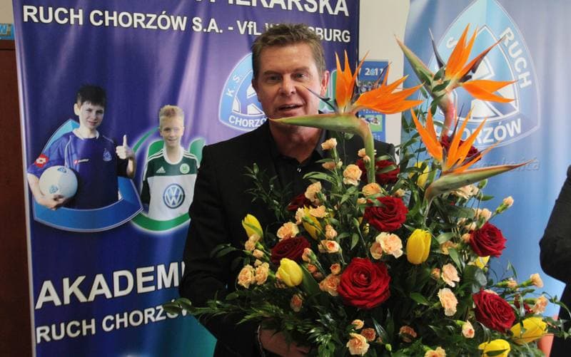 Football. Ruch Chorzow. Press Conference. 26.04.2011