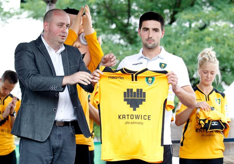 Football. GKS Katowice. Press Conference. 26.07.2014
