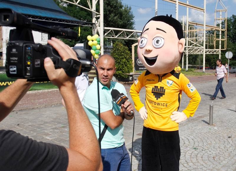 Football. GKS Katowice. Press Conference. 26.07.2014