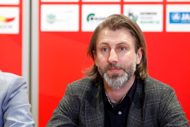 Football. Rozwoj Katowice. Press Conference. 05.03.2015