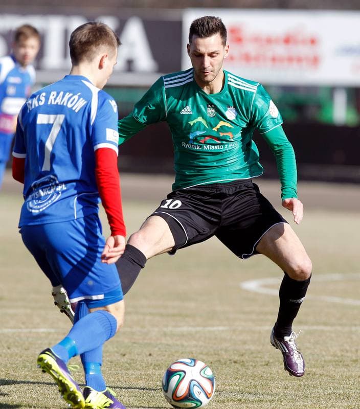 Football. Sparing. Energetyk ROW Rybnik - Rakow Czestochowa. 01.03.2014