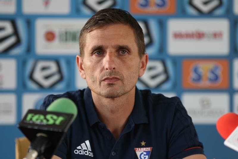 Football. Gornik Zabrze. Press Conference. 18.10.2017