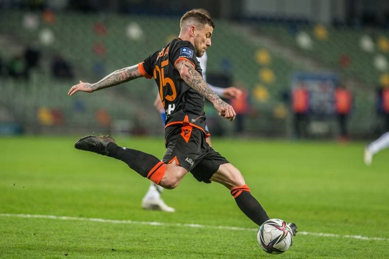 Football. PKO BP Ekstraklasa. Podbeskidzie Bielsko-Biala - Lech Poznan. 23.04.2021