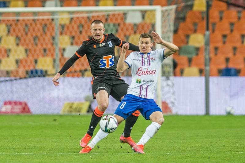 Football. PKO BP Ekstraklasa. Podbeskidzie Bielsko-Biala - Lech Poznan. 23.04.2021