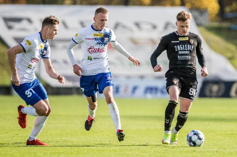 Football. Fortuna I Liga. Zaglebie Sosnowiec - Podbeskidzie Bielsko-Biala. 24.10.2021