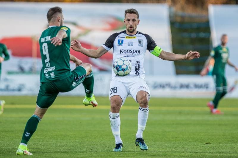 Football. Fortuna I Liga. Sandecja Nowy Sacz - Zaglebie Sosnowiec. 31.10.2021