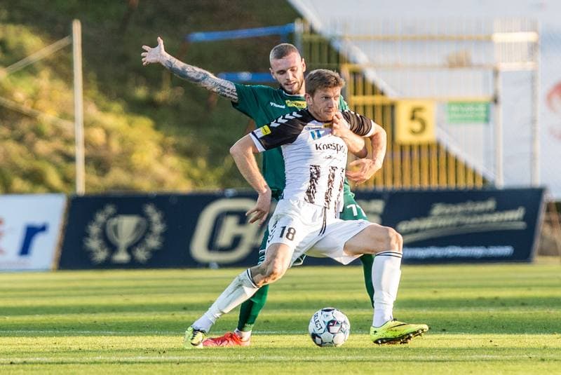 Football. Fortuna I Liga. Sandecja Nowy Sacz - Zaglebie Sosnowiec. 31.10.2021