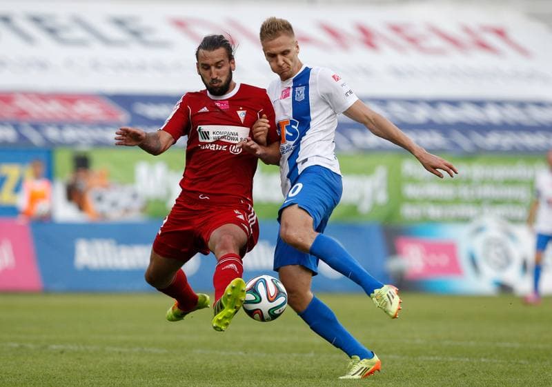 Football. T-Mobile Ekstraklasa. Gornik Zabrze - Lech Poznan. 03.06.2015
