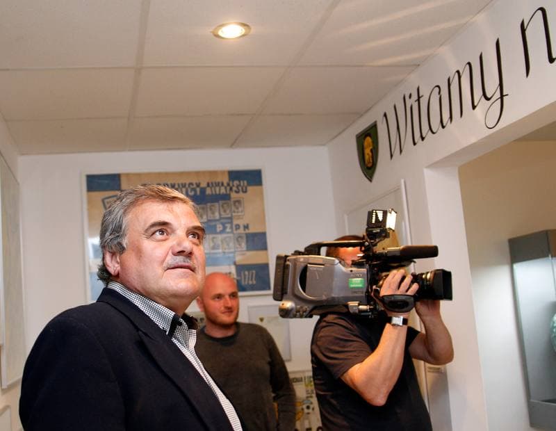 Football. GKS Katowice. Press Conference. 25.04.2015