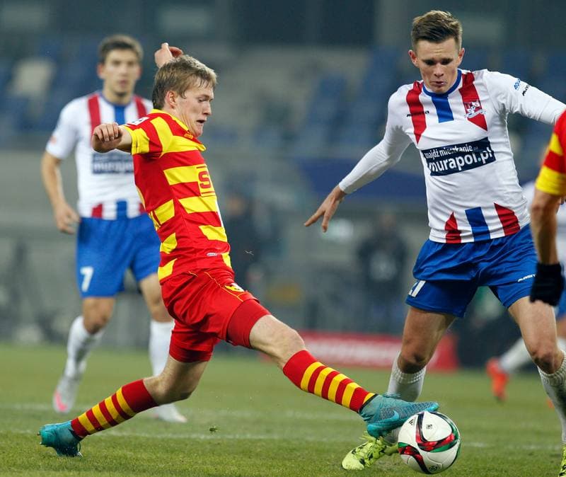 Football. PKO BP Ekstraklasa. Podbeskidzie Bielsko Biala - Jagiellonia Bialystok. 02.11.2015