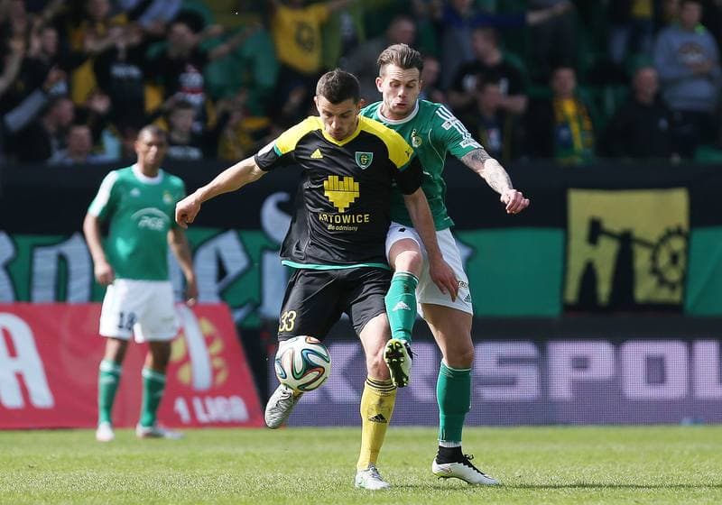 Football. I Liga. GKS Katowice - GKS Belchatow. 03.04.2016