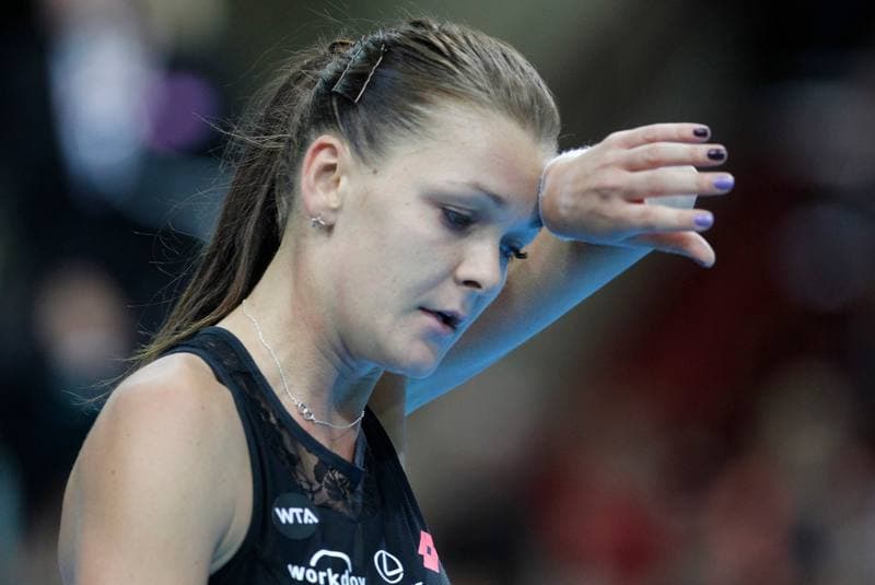 Tennis. Katowice Open. Agnieszka Radwanska - Yanina Wickmayer. 07.04.2015