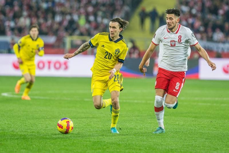 Football. FIFA World Cup Qualifiers. Poland - Sweden. 29.03.2022