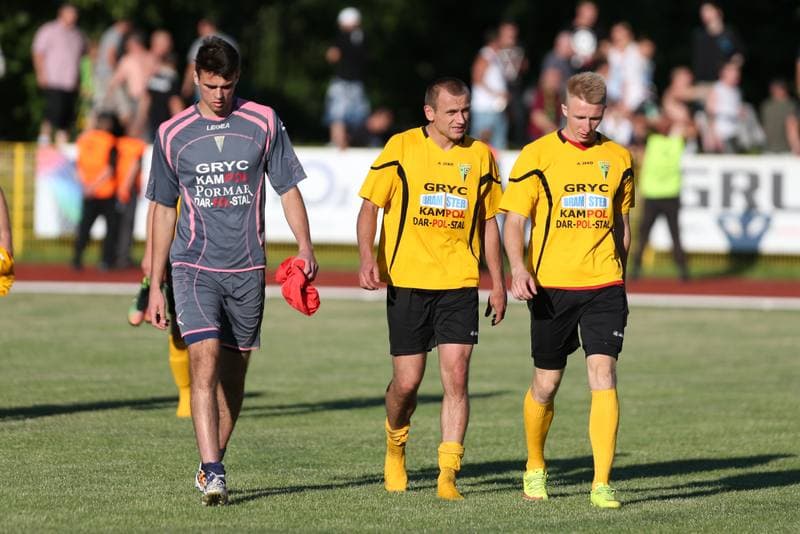 Football. Playoff for III Liga. Gwarek Tarnowskie Gory - Unia Turza Slaska. 18.06.2016