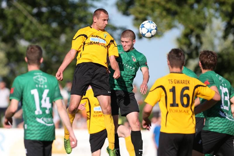 Football. Playoff for III Liga. Gwarek Tarnowskie Gory - Unia Turza Slaska. 18.06.2016
