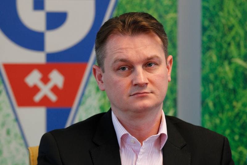 Football. Gornik Zabrze. Press Conference. 07.06.2016