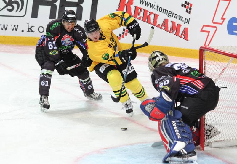 Ice Hockey. Polska Liga Hokeja na Lodzie. HC GKS Katowice - Ciarko PBS Bank KH Sanok. 07.09.2012