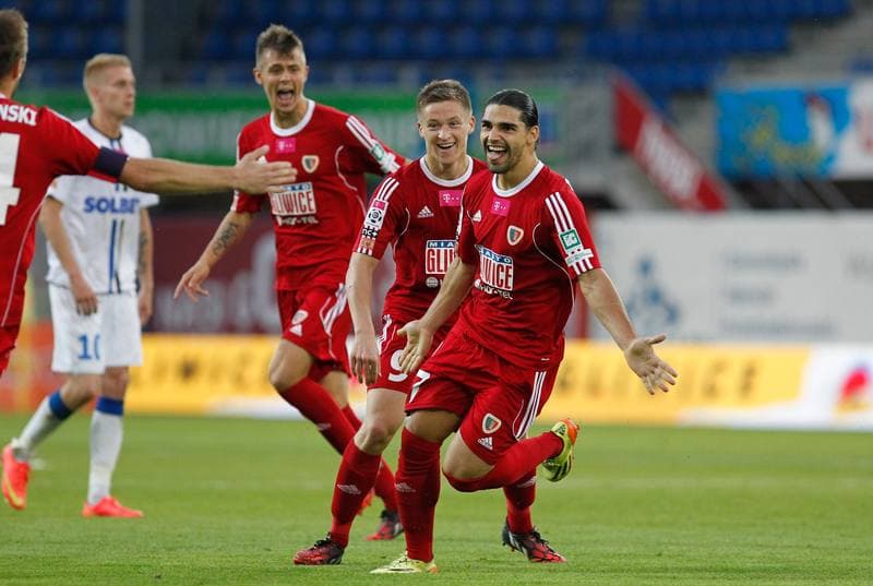 Football. T-Mobile Ekstraklasa. Piast Gliwice - Zawisza Bydgoszcz. 29.08.2014