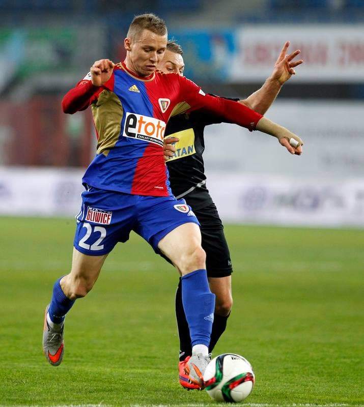 Football. T-Mobile Ekstraklasa. Piast Gliwice - Korona Kielce. 22.03.2015