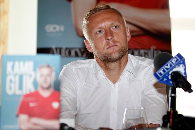 Football. Kamil Glik. Press Conference. 04.06.2016