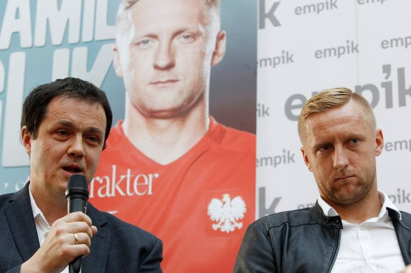 Football. Kamil Glik. Press Conference. 04.06.2016