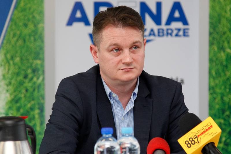 Football. Gornik Zabrze. Press Conference. 27.05.2016