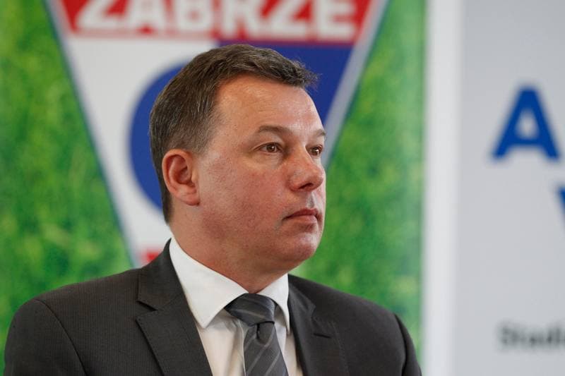 Football. Gornik Zabrze. Press Conference. 27.05.2016
