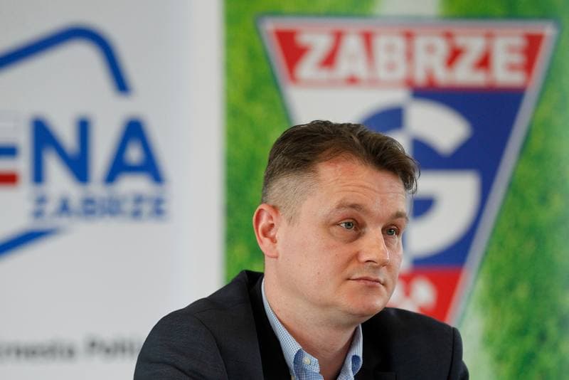 Football. Gornik Zabrze. Press Conference. 27.05.2016