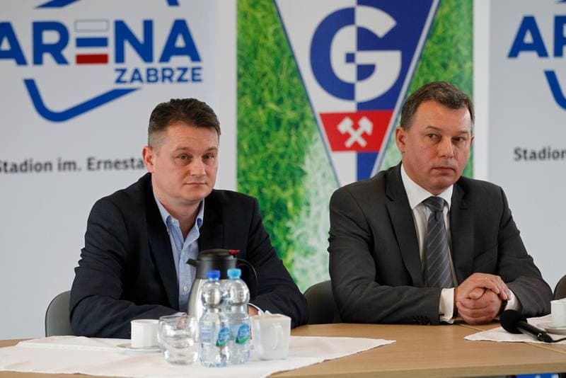 Football. Gornik Zabrze. Press Conference. 27.05.2016