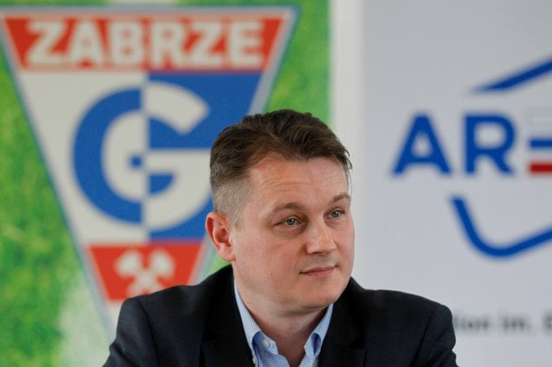 Football. Gornik Zabrze. Press Conference. 27.05.2016
