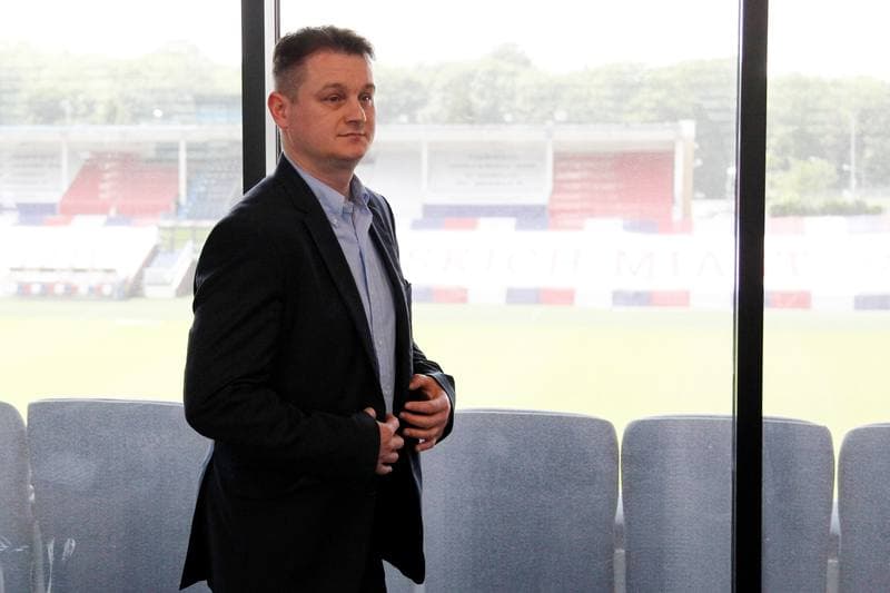 Football. Gornik Zabrze. Press Conference. 27.05.2016