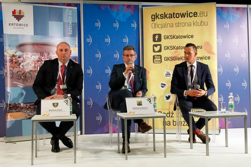 Football. GKS Katowice. Press Conference. 19.05.2016