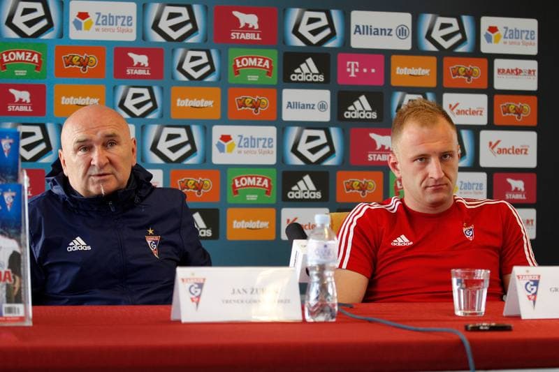 Football. Gornik Zabrze. Press Conference. 09.05.2016