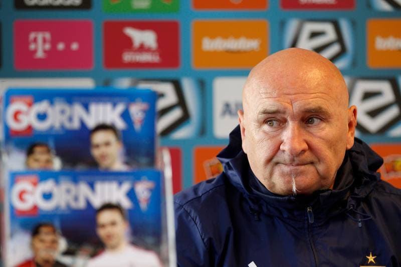 Football. Gornik Zabrze. Press Conference. 09.05.2016