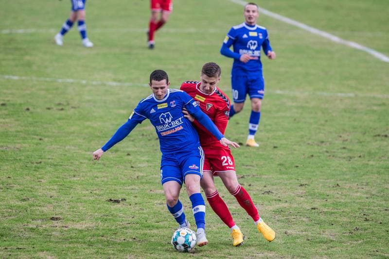 Football. Fortuna I Liga. Zaglebie Sosnowiec - Bruk-Bet Termalica Nieciecza. 27.02.2021