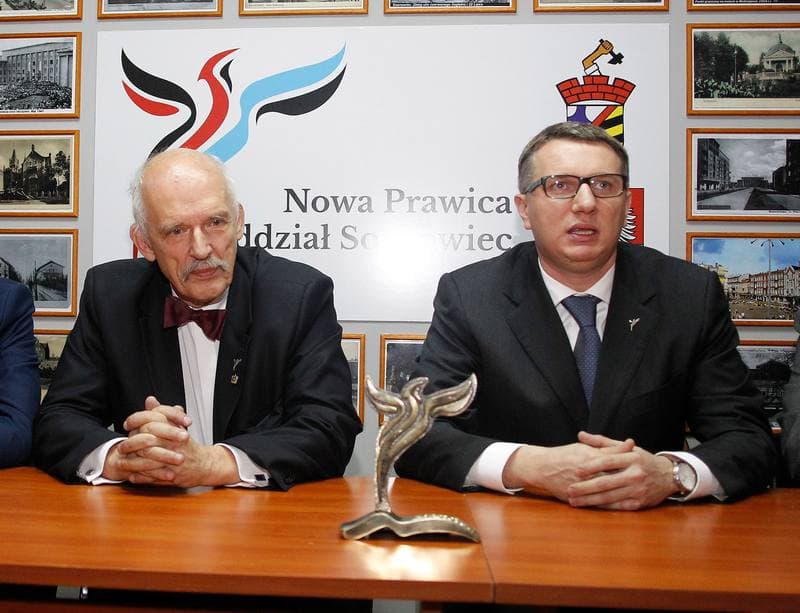 Janusz Korwin-Mikke. Kongres Nowej Prawicy. Press Conference. 08.01.2015