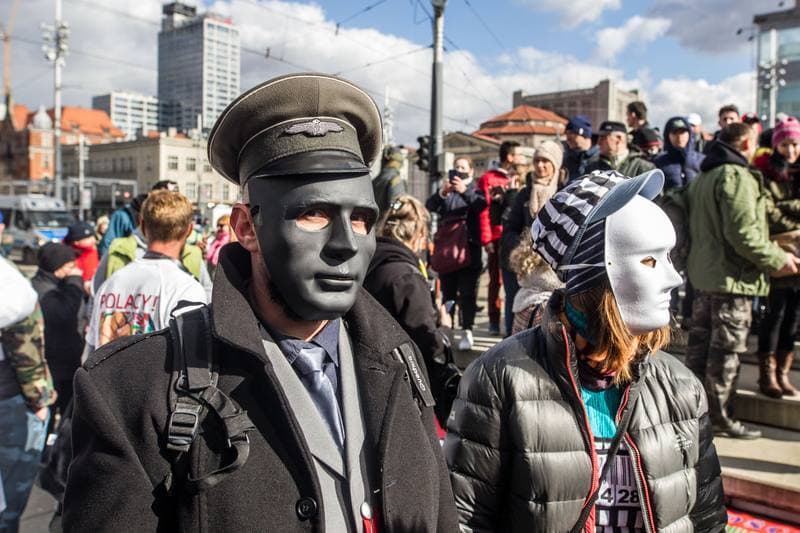 Events. March of Free People. Katowice. 06.03.2021