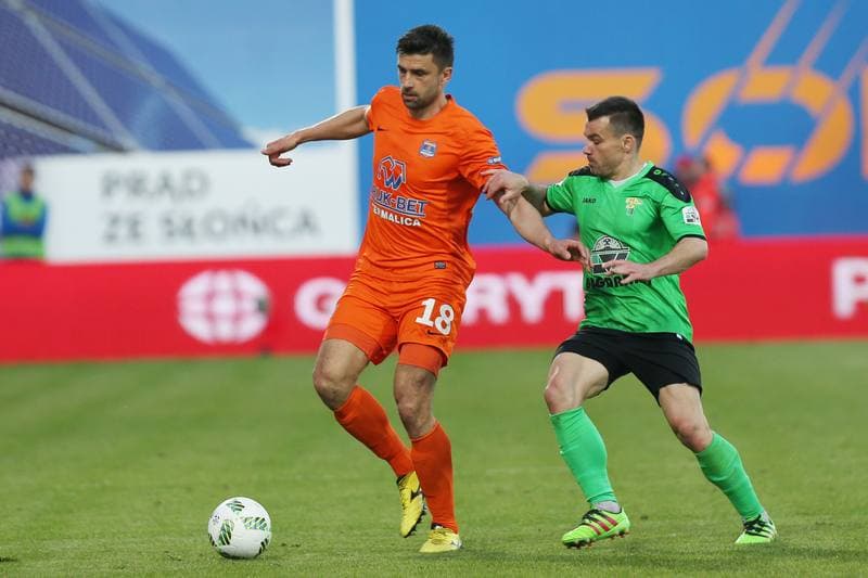 Football. Ekstraklasa. Termalica Bruk-Bet Nieciecza - Gornik Leczna. 30.04.2016