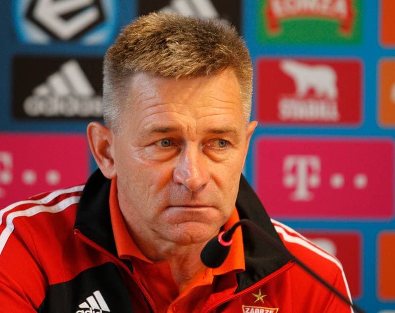 Football. Gornik Zabrze. Press Conference. 12.09.2014