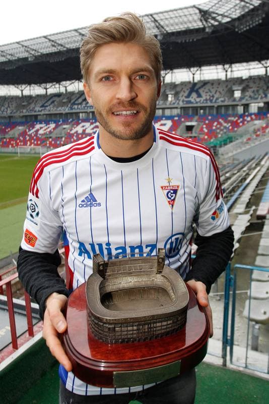Football. Gornik Zabrze. Press Conference. 17.02.2016