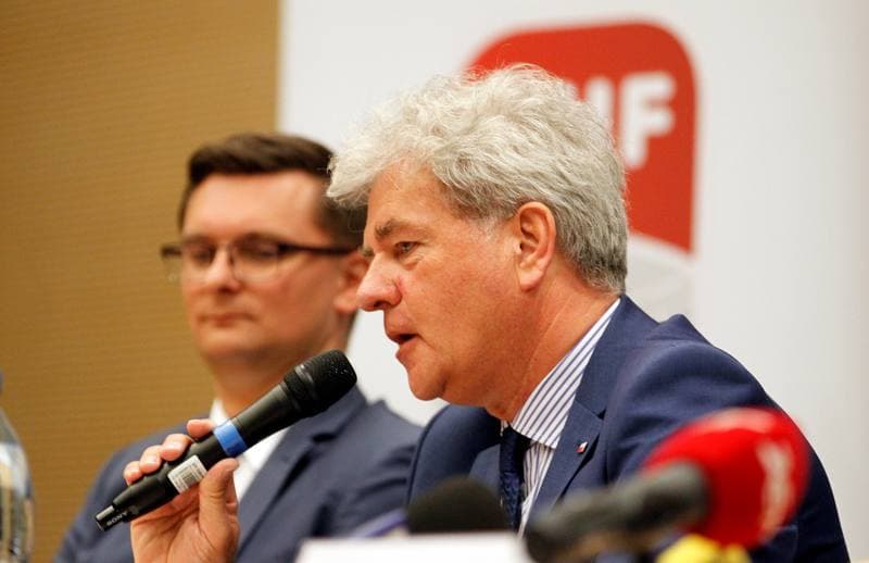 Ice Hockey. Poland national team. Press Conference. 22.04.2016