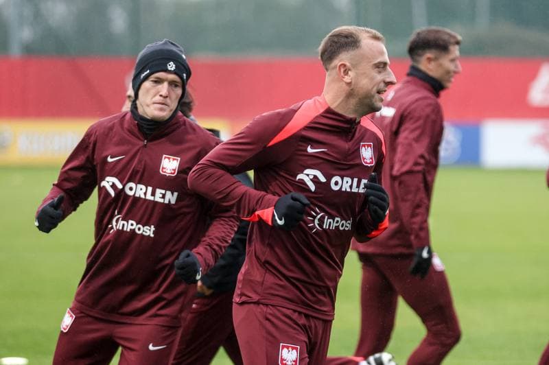 Football. Poland national team. Training. 07.10.2025