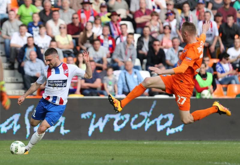 Football. Ekstraklasa. Podbeskidzie Bielsko-Biala - Termalica Bruk-Bet Nieciecza. 17.04.2016