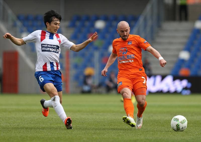 Football. Ekstraklasa. Podbeskidzie Bielsko-Biala - Termalica Bruk-Bet Nieciecza. 17.04.2016
